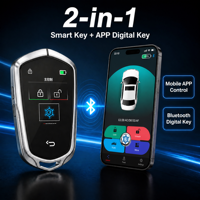 Clé de voiture intelligente universelle avec écran tactile LCD, télécommande sans clé, 4 boutons, garantie 1 an, contrôle via l'application Find My, commande de véhicules