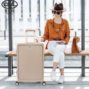 TSA lucchetto portabicchieri e portabicchieri Unisex medi ruote Spinner Zipperless <span class=keywords><strong>bagaglio</strong></span> con telaio in alluminio - Product Image 5