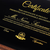 Médailles et plaques d'honneur personnalisées en bois massif Dehao avec impression UV et gravure pour cadeaux d'affaires - Zhejiang