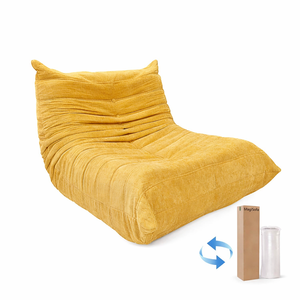 Luxury Modern Chenille Modular Lounge <b>Set</b>, Vacuum Roll Compressed Packed for Easy Home & Apartment Setup - Product Image 3