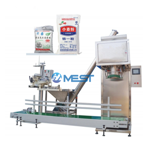 5kg <span class=keywords><strong>20</strong></span> kg 50kg grand sac tissé ensacheuse farine poudre d'alimentation pesage granulaire système de couture et remplissage Machine d'emballage - Product Image 1
