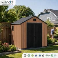 Abri de jardin Kenda APEX 8x8, abris de rangement robustes résistants aux UV pour outils de jardin, utilisation extérieure, équipement de patio