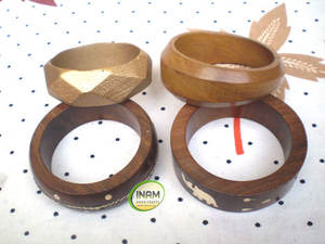 กำไลไม้งานฝังทองเหลืองงานหัตถกรรมงานแฮนด์เมดสวยงามและดีไซน์เนอร์ - Product Image 2