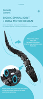 2.4G télécommande serpent 4CH RC eau Simulation serpent jouet pour enfants étanche RC serpent télécommande animaux jouets