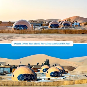 Carpa Domo Geodésica Transparente con Estructura de Acero para Glamping, Modelo YT-DL-131, en Venta - Product Image 3