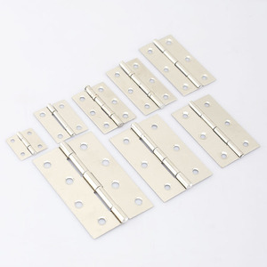 บานพับประตูสแตนเลส 180 องศา แบบมีลูกปืน 4 รู อุปกรณ์ประตูตู้ ดีไซน์มินิมอล - Product Image 4