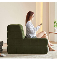 Waffel-Modulares Sofa-Set aus Cordstoff mit Integrierter Kompression, Knochenlose Konstruktion für Kleine Wohnzimmer, Günstig