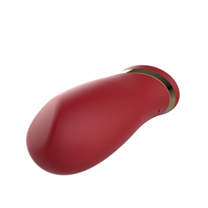 Waterproof Silicone ABS Female <b>Vibrator</b> Replaceable Battery Red Edible G-Spot Textured Penis Sleeve Crazy Rotating Clitoral - Product Image 5