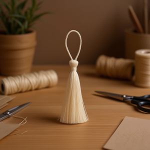 Ilan Flecos 8cm 6 piezas aprox. Borlas de crepé para manualidades y decoración - Product Image 3