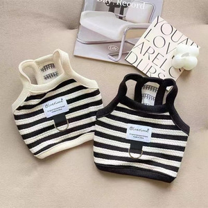 French style pet <b>clothes</b>, summer Teddy, Bichon Frise, Pomeranian summer vest, short sleeveless, <b>cat</b> anti-shedding leash - Product Image 1
