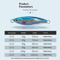 Nouvelle leurre artificielle rigide en métal de style japonais, bionique, à oscillation lente, réplicatrice de UV, pour lancer longue distance, avec hameçons pour poissons d'eau salée et carpes