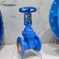 Vanne à poussoir PZ41TC-16 avec revêtement céramique, corps en acier au carbone, pour la décharge dans les installations minières et les conduites de cendres