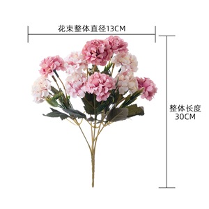 Bouquet de chrysanthèmes artificiels CallaFloral en polyester, décoration intérieure, arrangement de mariage - Product Image 4