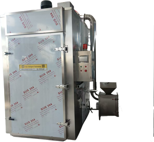 Four à fumage électrique professionnel, fumoir <span class=keywords><strong>de</strong></span> 50 kg à 1000 kg, machine à fumage à <span class=keywords><strong>froid</strong></span> rigide <span class=keywords><strong>pour</strong></span> viande, poisson, poulet, saucisses - Product Image 3