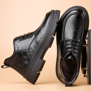 Botas de Tobillo para Hombre, Punta Redonda, Tacón Grueso, Forro de Piel Sintética, Suela de Goma, Estilo Martin, Aislantes, con Cordones, Altura Media - Product Image 2