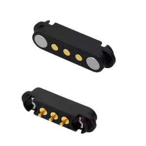 Водонепроницаемый латунный контактный разъем Pogo <span class=keywords><strong>Pin</strong></span> с шагом <span class=keywords><strong>2</strong></span>,5 мм, корпус из поликарбоната, магнитный, штекерный и гнездовой, <span class=keywords><strong>2</strong></span>-8 контактов - Product Image 2