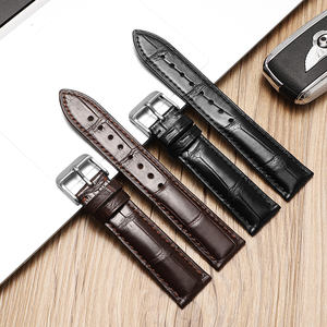 <span class=keywords><strong>Bracelet</strong></span> de <span class=keywords><strong>montre</strong></span> en <span class=keywords><strong>cuir</strong></span> véritable de peau de crocodile EYP-Slub CHARM 22 mm Vente directe d'usine Type boucle à ardillon pour pour pour - Product Image 4