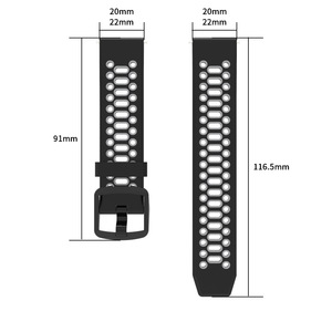 Bracelet de montre sport en caoutchouc à libération rapide pour COROS PACE 3 2 et COROS <span class=keywords><strong>APEX</strong></span> 2 Pro 46mm/42mm/20mm/22mm, respirant - Product Image 6