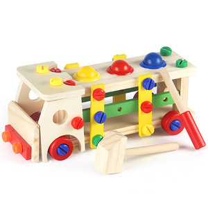 Jouets en bois pour enfants, véhicules détachables, jeux d'<span class=keywords><strong>action</strong></span> et d'entraînement faits à la main, jouets pour garçons - Product Image 3