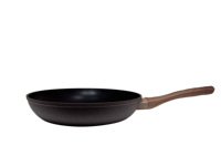 Poêle à frire antiadhésive en aluminium à induction avec couvercle en verre pour faire sauter et omelette dans la cuisine