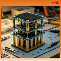 Arduino Acrylic Enclosure Brass Spacer Installation M3X30MM Brass Hex Standoff Female to Female for PCB Spacer