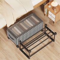 Boîte de rangement sous lit avec roulettes, transparente et anti-poussière, pour organisation domestique et rangement de vêtements