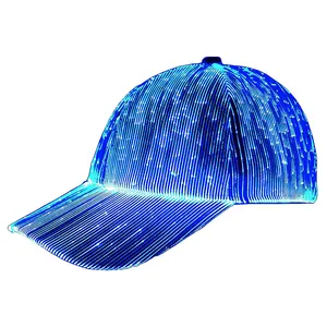 Berretto da Baseball in fibra ottica illuminato di alta qualità all'ingrosso luminoso incandescente cappello di abbigliamento da uomo di vendita caldo