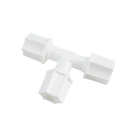 Conector en T de Plástico JACO de 1/4 y Mangueras, Conector de Tubo de Plástico para Sistema de Filtro de Agua Doméstico RO