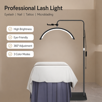 Lampu Lantai Kecantikan Joystar 36W Half Moon Lash Light CRI90+ untuk Salon, Rias Wajah, dan Seniman Ekstensi Bulu Mata