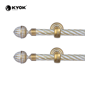 KYOK Modern Spherical Curtain Rod Finials in White and Black for Home Decoration - Product Image 6