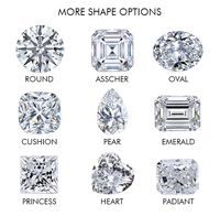 QinglongJewelry IGI certifié rond brillant coupe DEF Vvs clarté lâche laboratoire cultivé diamant mêlée diamant synthétique