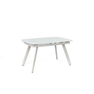 Tavolo da pranzo portatile allungabile Blanco 90cm X 140/175/210cm legno mobili da esterno per cortile cucina Hospital-76cm alto - Product Image 1