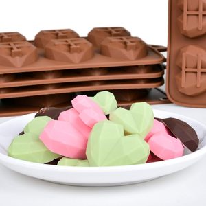 Herz Silikon formen für Schokolade Groß Mittel Klein Diamant Herzförmige Kuchen form Set Mini Herz Süßigkeiten Formen für Wachs schmelzen - Product Image 3