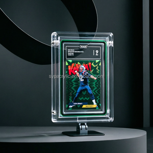 กล่องอะคริลิคคุณภาพสูง SYP สำหรับ <span class=keywords><strong>Michael</strong></span> <span class=keywords><strong>Jordan</strong></span> 1992 Upper Deck McDonald's PSA Mint 9 พร้อมวงแหวนแม่เหล็ก - Product Image 2