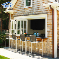Ventanas Plegables Horizontales NF para Exteriores con Marco de Aleación de Aluminio con Rotura de Puente Térmico, Vidrio Templado y Diseño Insonorizado
