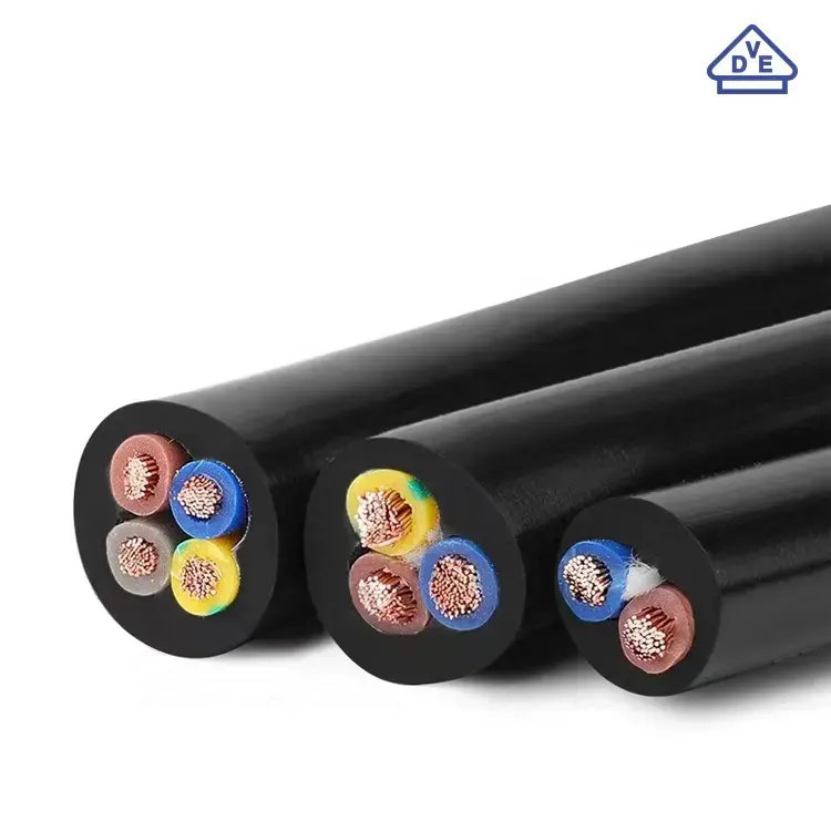 High Temperature Cable Silicone Coated Wire Low Voltage Flexible Rubber Cable Power Wire