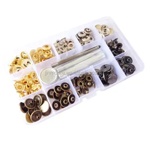 100pcs 15mm Snap Fastener Snapกดปุ่มชุดเครื่องมือ