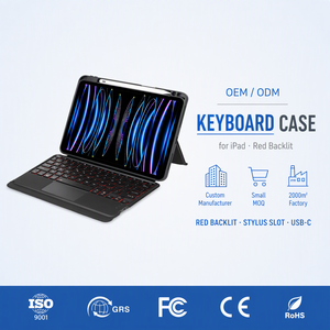 Nuevo Teclado Delgado y Resistente con <span class=keywords><strong>Funda</strong></span> para iPad Pro 11 de 4.ª Generación 2022, Trackpad USB-C Táctil, Retroiluminación RGB, <span class=keywords><strong>Funda</strong></span> Magnética Desmontable 118 - Product Image 1
