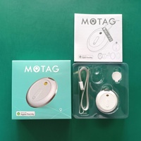 Traceur GPS intelligent Bluetooth en temps réel pour chiens, étanche IP67, réseau 4G, mini, autonomie de plus de 20 heures, en plastique, type AirTag