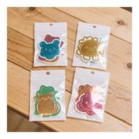 Diskon besar vinil Pvc tahan air putih Glitter bening Die Cut Anime stiker vinil