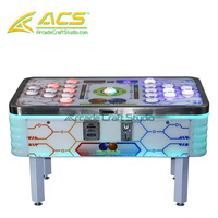 Jeu de combat rapide à deux joueurs ACS Speedy Tap Challenge Whack-a-Mole, machine à griffes à bouton lumineux LED à monnayeur, impression numérique