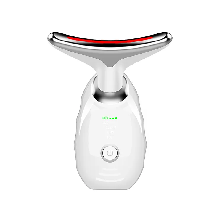 Trends Hot Women beauty wrinkle removal facial lift device electric Anti-aging LED therapy EMS face and neck lifting massager