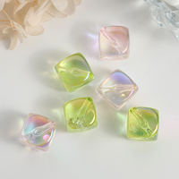 Mignon femmes collier Bracelet résultats coloré perles en vrac acrylique carré perles Cube perles pour la fabrication de bijoux à bricoler soi-même