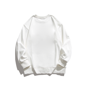 Sudadera Informal de Calle para Hombre, Lavada, Holgada, Básica, de Alta Calidad, Color Sólido, Cuello Redondo, Hombros Caídos, Sudaderas con Capucha para Hombre - Product Image 6