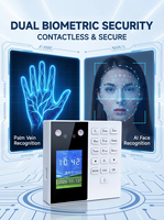 Dispositivo di Controllo Accessi con Riconoscimento Facciale, delle Vene Palmari e delle Carte, per Gestione del Tempo e Controllo Presenze con Visione Notturna