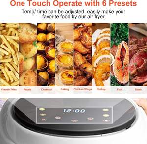 Wholesale Oil Free Stainless Steel Square Modern <b>Digital</b> <b>Air</b> <b>Fryer</b> 6-8L Capacity Household Use - Product Image 5