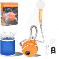 Pompe à eau électrique portable pour extérieur, dortoir et maison, auto-amorçante, mini-douche, ABS, batterie rechargeable