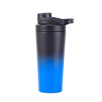 FX Factory Bouteille shaker en acier inoxydable de haute qualité de 750ml avec logo personnalisé Bouteille de fitness protéinée avec boule mélangeur pour la salle de sport