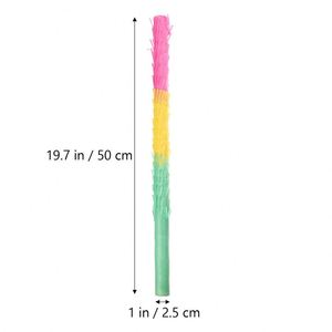50Cm Wooden Multicolored Festival Blindfold and Confetti Set Pinata <b>Stick</b> Knock <b>Candy</b> Game - Product Image 2