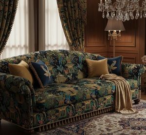Tissu d'ameublement imprimé d'inspiration asiatique de haute qualité, vendu au mètre, à motifs culturels décoratifs - Product Image 6